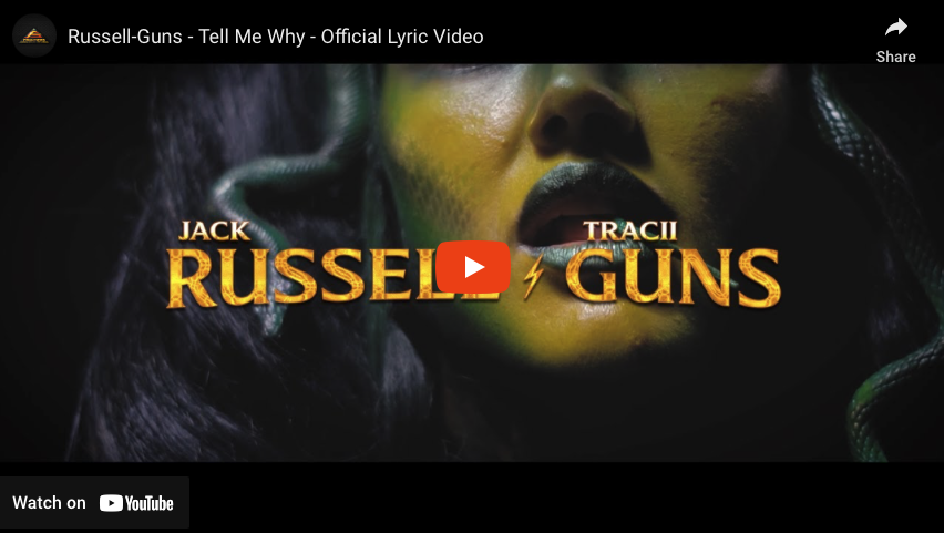 Russell – Guns release new lyric video “Tell Me Why”. From new album ‘Medusa’ out January 12th